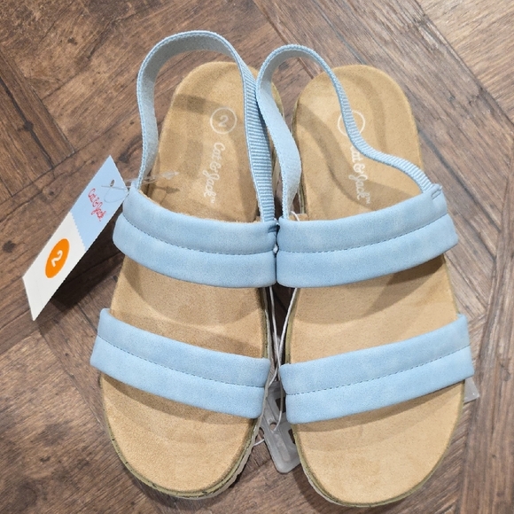 Cat & Jack Light Blue Kids Sandals - Picture 1 of 4
